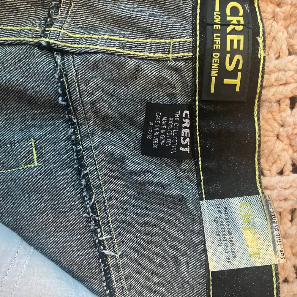 Black Crest jean shorts size 17 size 18 - Picture 6 of 7